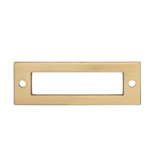 Top Knobs TK923HB Lynwood 3 1/2" Zinc Alloy Hollin Cabinet Pull Backplate in Honey Bronze