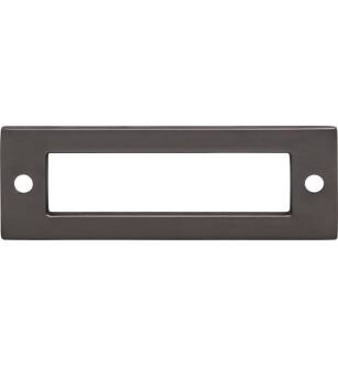 Top Knobs TK923AG Lynwood 3 1/2" Zinc Alloy Hollin Cabinet Pull Backplate in Ash Gray