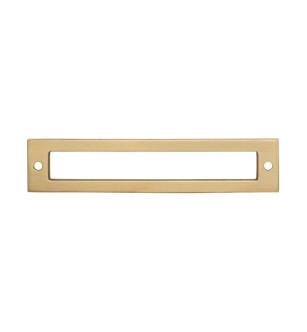 Top Knobs TK925HB Lynwood 5 5/8" Zinc Alloy Hollin Cabinet Pull Backplate in Honey Bronze