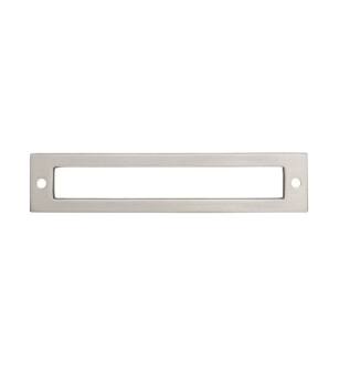 Top Knobs TK925BSN Lynwood 5 5/8" Zinc Alloy Hollin Cabinet Pull Backplate in Brushed Satin Nickel