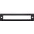 Top Knobs TK925BLK Lynwood 5 5/8" Zinc Alloy Hollin Cabinet Pull Backplate in Flat Black