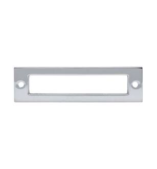 Top Knobs TK924PC Lynwood 4 1/4" Zinc Alloy Hollin Cabinet Pull Backplate in Polished Chrome