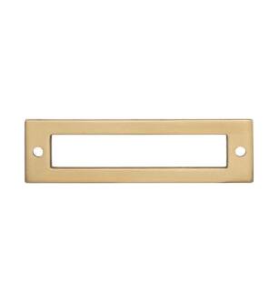 Top Knobs TK924HB Lynwood 4 1/4" Zinc Alloy Hollin Cabinet Pull Backplate in Honey Bronze