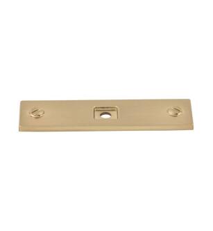Top Knobs TK741HB Barrington 3" Zinc Alloy Channing Cabinet Knob Backplate in Honey Bronze