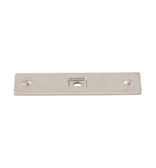 Top Knobs TK741PN Barrington 3" Zinc Alloy Channing Cabinet Knob Backplate in Polished Nickel