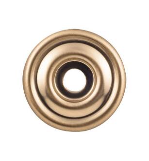 Top Knobs TK890HB Devon 1 3/8" Zinc Alloy Brixton Cabinet Knob Backplate in Honey Bronze