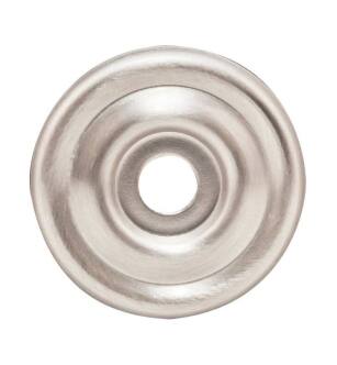 Top Knobs TK890BSN Devon 1 3/8" Zinc Alloy Brixton Cabinet Knob Backplate in Brushed Satin Nickel