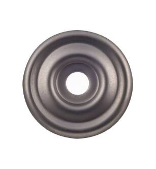 Top Knobs TK890AG Devon 1 3/8" Zinc Alloy Brixton Cabinet Knob Backplate in Ash Gray
