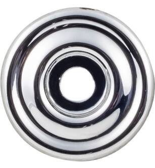 Top Knobs TK890PC Devon 1 3/8" Zinc Alloy Brixton Cabinet Knob Backplate in Polished Chrome