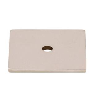 Top Knobs TK95PN Sanctuary 1 1/4" Zinc Alloy Square Cabinet Knob Backplate in Polished Nickel