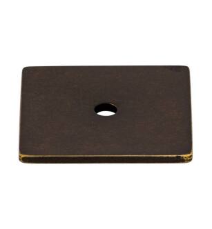 Top Knobs TK95GBZ Sanctuary 1 1/4" Zinc Alloy Square Cabinet Knob Backplate in German Bronze