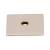 Top Knobs TK94PN Sanctuary 1" Zinc Alloy Square Cabinet Knob Backplate in Polished Nickel