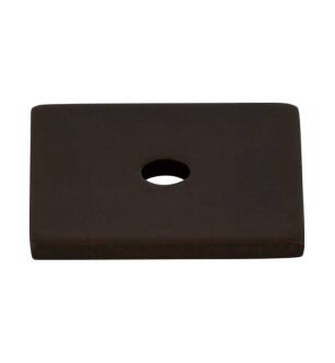 Top Knobs TK94ORB Sanctuary 1" Zinc Alloy Square Cabinet Knob Backplate in Oil Rubbed Bronze