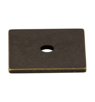 Top Knobs TK94GBZ Sanctuary 1" Zinc Alloy Square Cabinet Knob Backplate in German Bronze