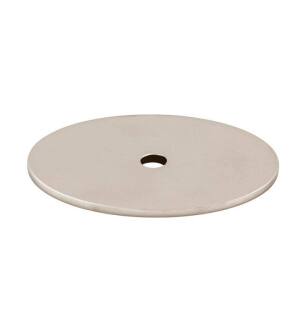 Top Knobs TK62PN Sanctuary 1 3/4" Steel Large Oval Cabinet Knob Backplate in Polished Nickel