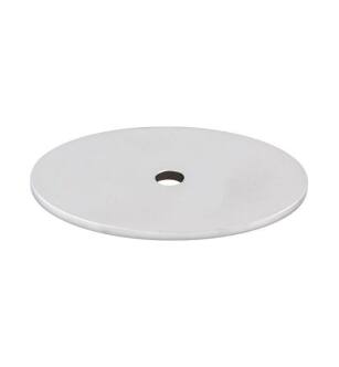 Top Knobs TK62PC Sanctuary 1 3/4" Steel Large Oval Cabinet Knob Backplate in Polished Chrome