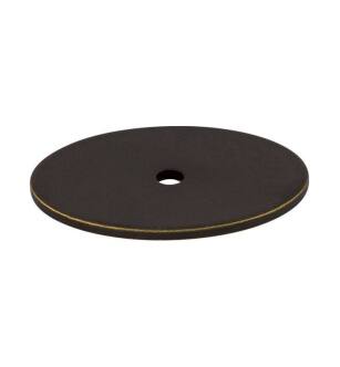 Top Knobs TK62GBZ Sanctuary 1 3/4" Steel Large Oval Cabinet Knob Backplate in German Bronze