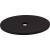 Top Knobs TK62BLK Sanctuary 1 3/4" Steel Large Oval Cabinet Knob Backplate in Flat Black