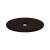 Top Knobs TK60ORB Sanctuary 1 1/2" Steel Medium Oval Cabinet Knob Backplate in Oil Rubbed Bronze