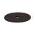 Top Knobs TK60BLK Sanctuary 1 1/2" Steel Medium Oval Cabinet Knob Backplate in Flat Black