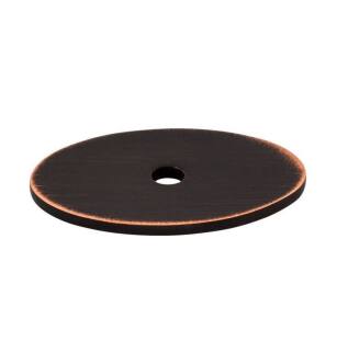 Top Knobs TK60TB Sanctuary 1 1/2" Steel Medium Oval Cabinet Knob Backplate in Tuscan Bronze