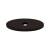 Top Knobs TK58ORB Sanctuary 1 1/4" Steel Small Oval Cabinet Knob Backplate in Oil Rubbed Bronze