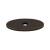 Top Knobs TK58GBZ Sanctuary 1 1/4" Steel Small Oval Cabinet Knob Backplate in German Bronze