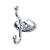 Top Knobs ED2PCC Edwardian Bath 5" Wall Mount Oval Backplate Double Robe Hook in Polished Chrome