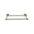 Top Knobs ED7GBZA Edwardian Bath 20 1/2" Wall Mount Beaded Backplate Double Towel Bar in German Bronze