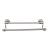 Top Knobs ED7APA Edwardian Bath 20 1/2" Wall Mount Beaded Backplate Double Towel Bar in Antique Pewter