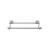 Top Knobs ED7BSNF Edwardian Bath 20 1/2" Wall Mount Rope Backplate Double Towel Bar in Brushed Satin Nickel