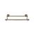 Top Knobs ED7GBZF Edwardian Bath 20 1/2" Wall Mount Rope Backplate Double Towel Bar in German Bronze