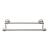 Top Knobs ED7BSNE Edwardian Bath 20 1/2" Wall Mount Ribbon Backplate Double Towel Bar in Brushed Satin Nickel