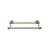 Top Knobs ED7GBZD Edwardian Bath 20 1/2" Wall Mount Plain Backplate Double Towel Bar in German Bronze