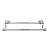 Top Knobs ED7PCD Edwardian Bath 20 1/2" Wall Mount Plain Backplate Double Towel Bar in Oil Rubbed Bronze