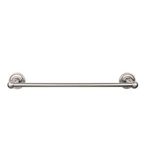 Top Knobs ED6BSNF Edwardian Bath 20 1/2" Wall Mount Rope Backplate Single Towel Bar in Brushed Satin Nickel