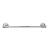 Top Knobs ED6PCE Edwardian Bath 20 1/2" Wall Mount Ribbon Backplate Single Towel Bar in Polished Chrome