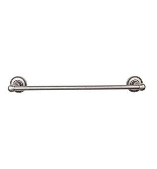 Top Knobs ED6APA Edwardian Bath 20 1/2" Wall Mount Beaded Backplate Single Towel Bar in Antique Pewter