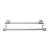 Top Knobs ED11BSNB Edwardian Bath 32 1/2" Wall Mount Hex Backplate Double Towel Bar in Brushed Satin Nickel