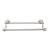 Top Knobs ED11BSNA Edwardian Bath 32 1/2" Wall Mount Beaded Backplate Double Towel Bar in Brushed Satin Nickel