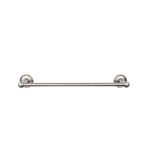 Top Knobs ED10BSNE Edwardian Bath 32 1/2" Wall Mount Ribbon Backplate Single Towel Bar in Brushed Satin Nickel