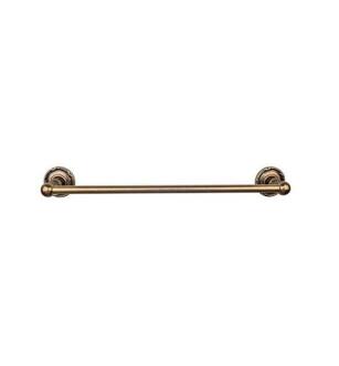 Top Knobs ED10GBZE Edwardian Bath 32 1/2" Wall Mount Ribbon Backplate Single Towel Bar in German Bronze