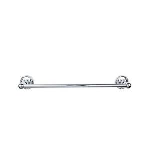 Top Knobs ED10PCE Edwardian Bath 32 1/2" Wall Mount Ribbon Backplate Single Towel Bar in Polished Chrome