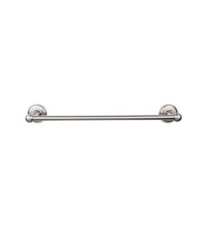 Top Knobs ED10BSND Edwardian Bath 32 1/2" Wall Mount Plain Backplate Single Towel Bar in Brushed Satin Nickel