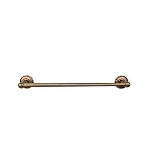 Top Knobs ED10GBZD Edwardian Bath 32 1/2" Wall Mount Plain Backplate Single Towel Bar in German Bronze
