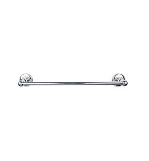 Top Knobs ED10PCD Edwardian Bath 32 1/2" Wall Mount Plain Backplate Single Towel Bar in Polished Chrome
