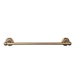 Top Knobs ED10GBZB Edwardian Bath 32 1/2" Wall Mount Hex Backplate Single Towel Bar in German Bronze