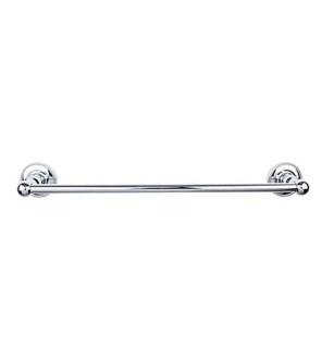 Top Knobs ED10PCA Edwardian Bath 32 1/2" Wall Mount Beaded Backplate Single Towel Bar in Polished Chrome