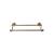 Top Knobs ED9GBZB Edwardian Bath 26 1/2" Wall Mount Hex Backplate Double Towel Bar in German Bronze