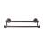 Top Knobs ED9ORBB Edwardian Bath 26 1/2" Wall Mount Hex Backplate Double Towel Bar in Oil Rubbed Bronze